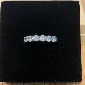 Silver plated eternity band